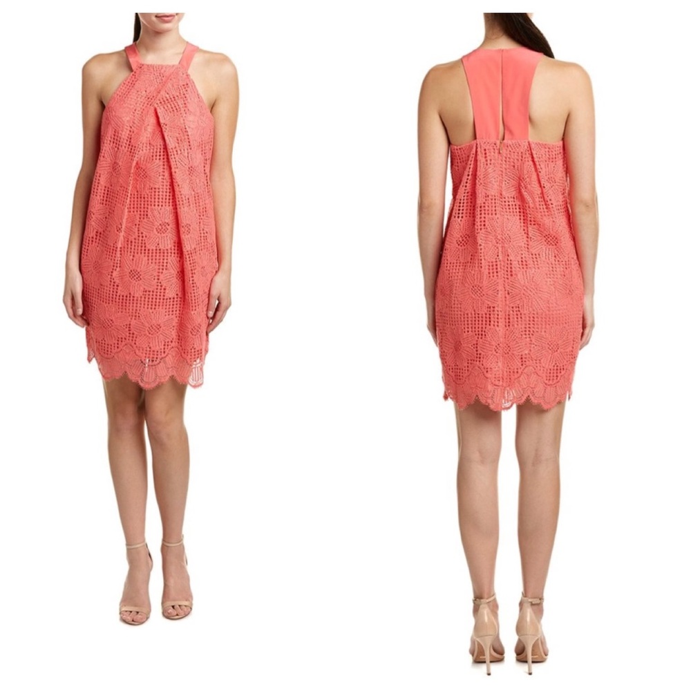 Trina Turk Felisha Halter Lace Shift Dress NWT 4